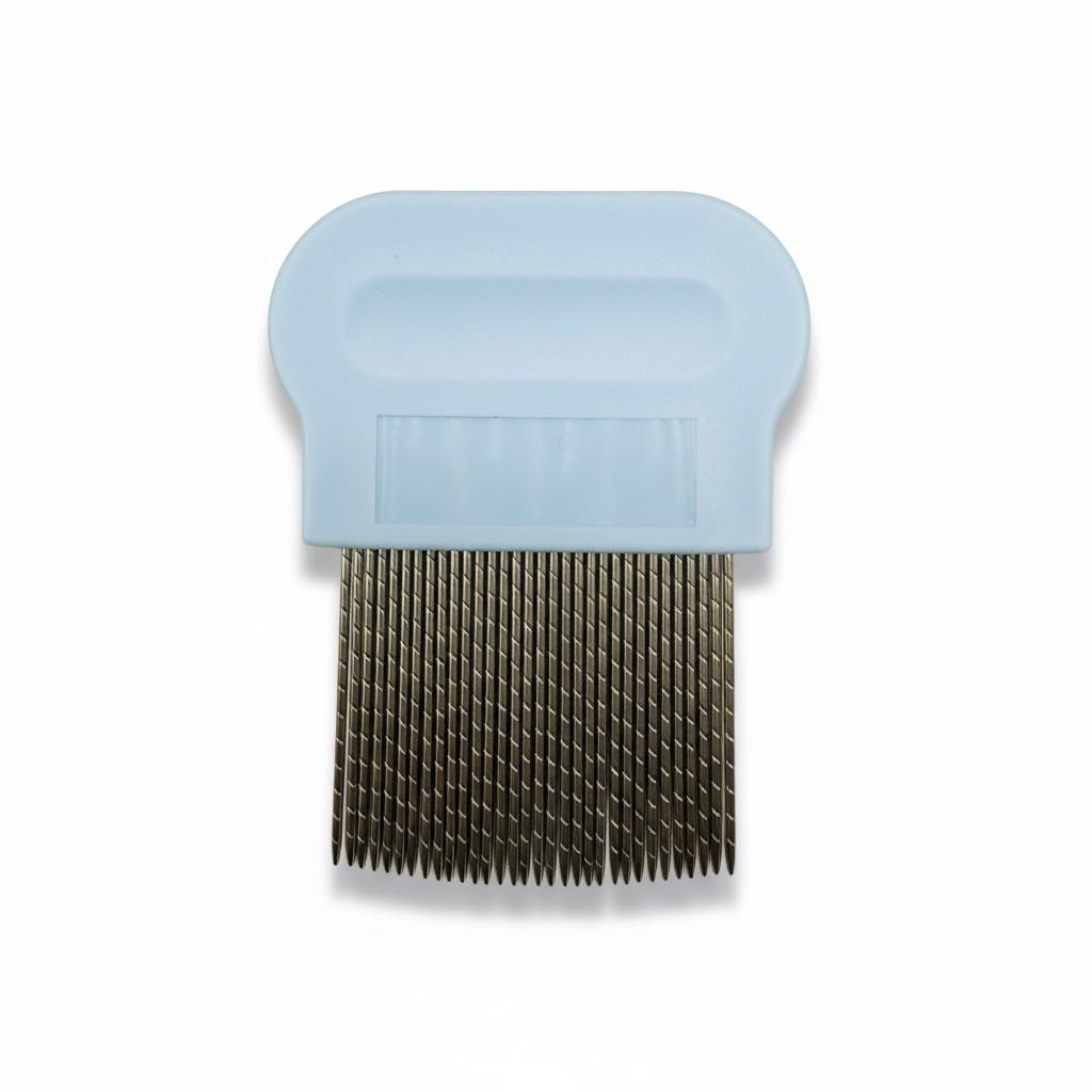 Terminator Lice Comb with Micro Grooved Spiral Teeth Durable Stainless Steel Hair Care Nit Remover Safe Fine Tooth Comb