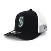 Кепка New Era 9SEVENTY Seattle Mariners MLB с сеткой, Бейсболка Major League Baseball, Темно-синяя, Snapback, 970SS, [Код товара]