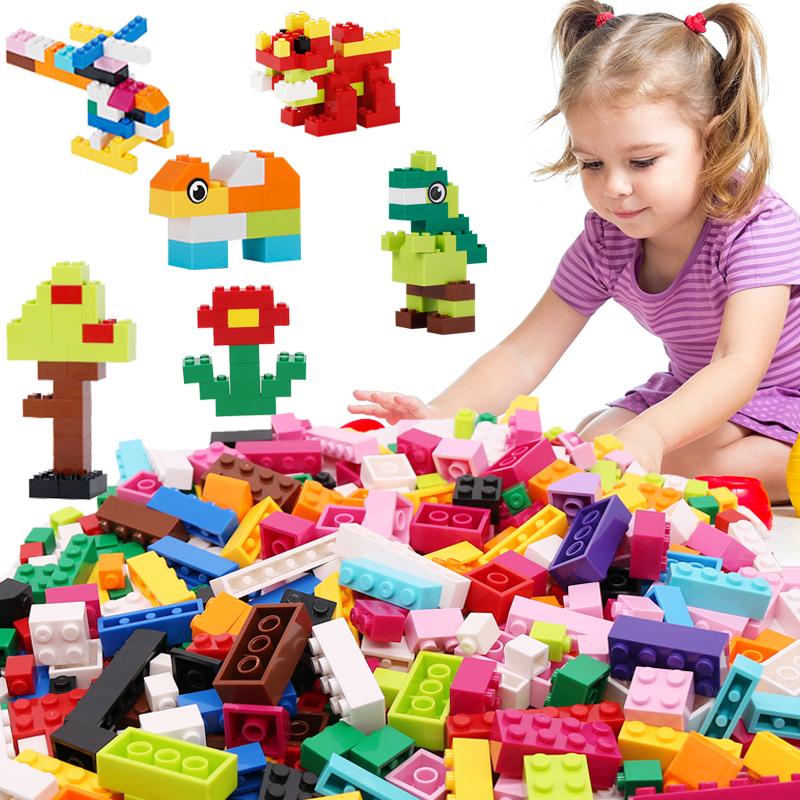 1000 Pieces Diy Creative Building Blocks Bulk Sets City Classic Bricks Assembly Brinquedos Educational Toys For Children