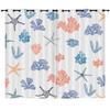 Curtain Ocean Turtle Starfish 3D Digital Printing Blackout Curtain Punching