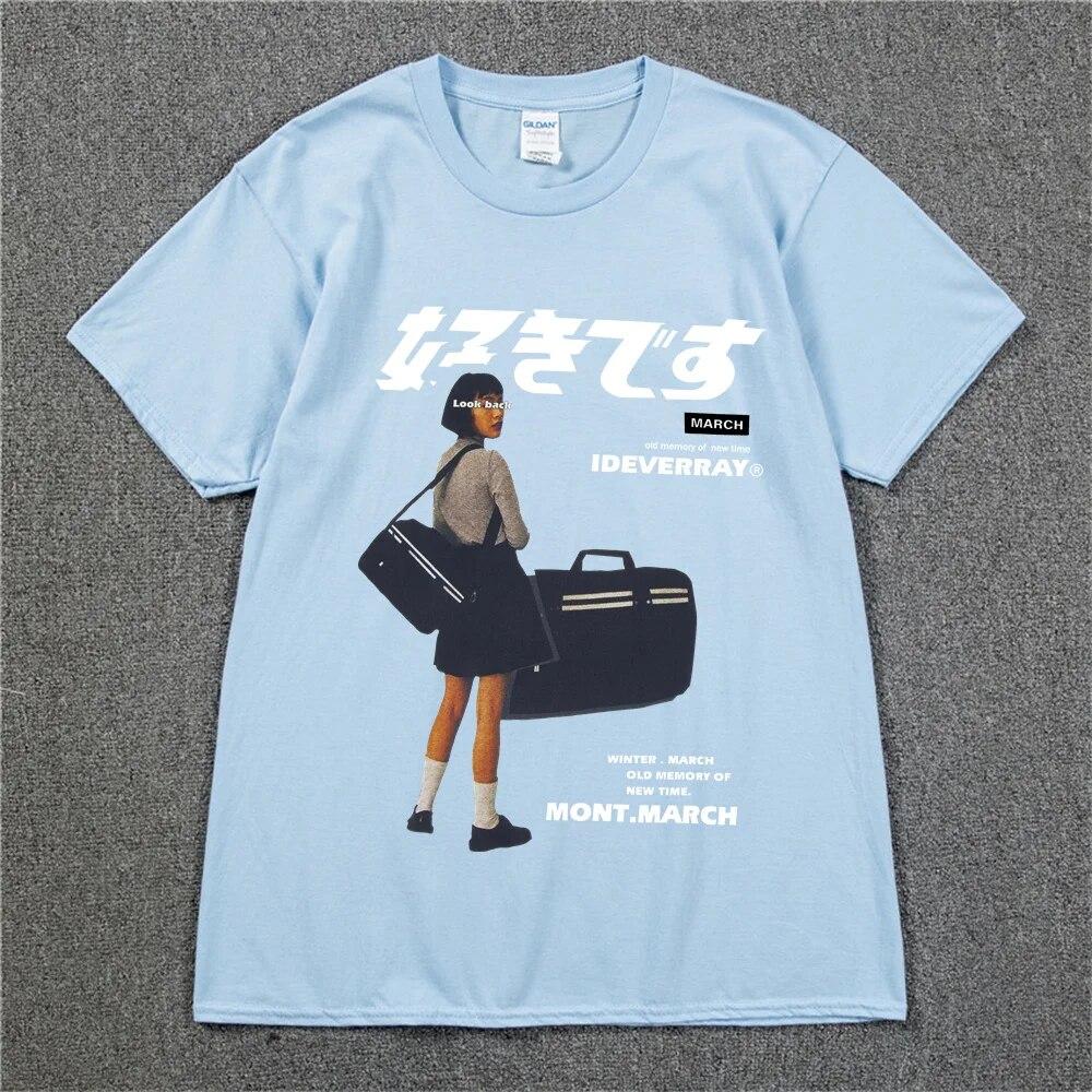 Хип-хоп уличная футболка Harajuku футболка для девочек японская футболка с принтом кандзи 2022 унисекс летняя футболка с коротким рукавом хлопковые свободные топы футболки