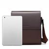 Men's Soft Leather One-shoulder Casual Messenger Bag Business Briefcase Diagonal Vertical Messenger Bag