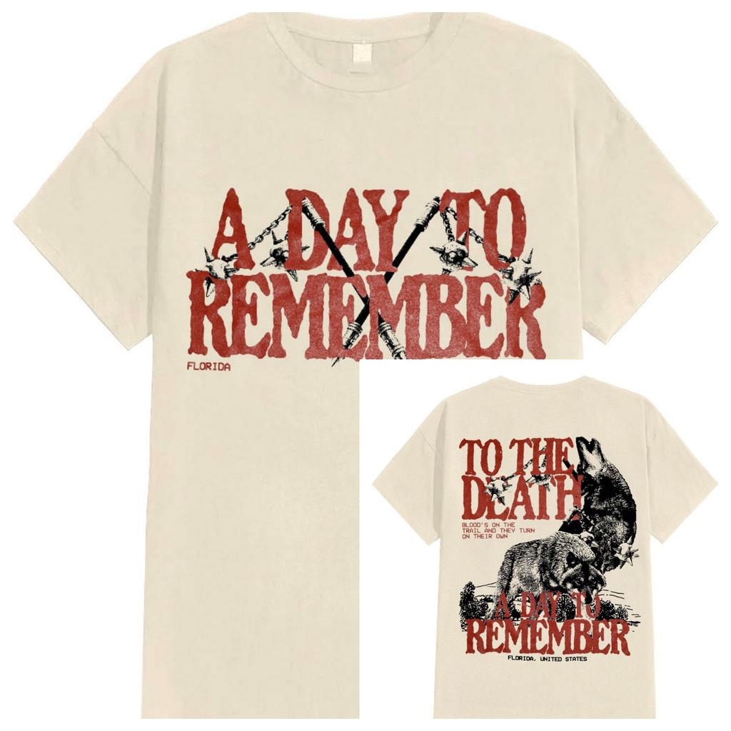 2026 A Day To Remember Cotton Band Shirt Unisex Summer Short Sleeve Fashion Brand Tee Luxury Casual Vintage