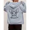 Warm Polyester Hooded Jacket for Women Casual Elastic Waistband Thermal Insulation Fall Winter Outerwear
