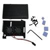 Durability Aluminium Alloy Pi 4B Armors Case Heatsink for Raspberry Pi4B with Double Quiet Fan Efficient Heat Management