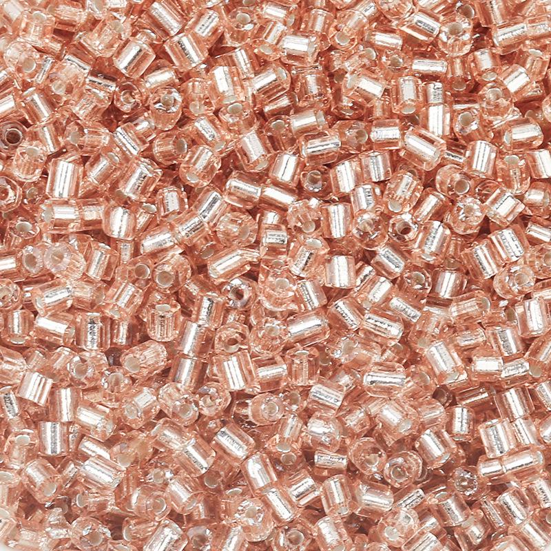 Silver-Plated 2.5mm Colored Glass Seed Beads for DIY Bracelets and Beading Projects