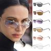 Солнцезащитные очки в металлической оправе, американские, винтажные, прямоугольные, роскошные, защита UV400, для женщин и мужчин