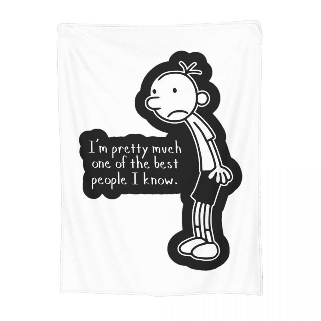 I Read Diary Of A Wimpy Kid World Book Day Blanket Soft Warm Flannel Throw Blanket Cover for Bed Picnic Travel Home Couch