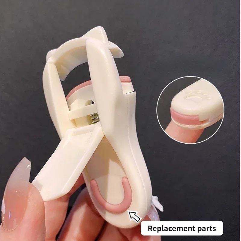 Щипцы для завивки ресниц с кошачьими когтями, милый дизайн, аксессуары, инструмент, подходит для всех форм ресниц, долговечный, профессиональный для женщин, макияж