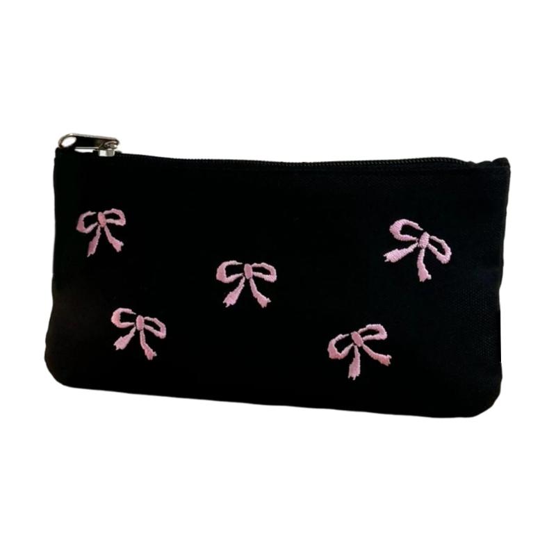 Fashionable Ballet Embroidery Pencil Bag, Multilayered Organizers Portable for Students and Professional Daily Use