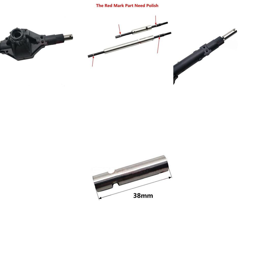 Premium Stainless Steel Axle Tubes Set For Rc 1/10 Truck Axial Ax10 Wraith Rr10