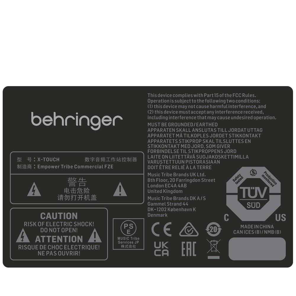 Behringer Behringer Interface Ethernet/USB/MIDI X-TOUCH