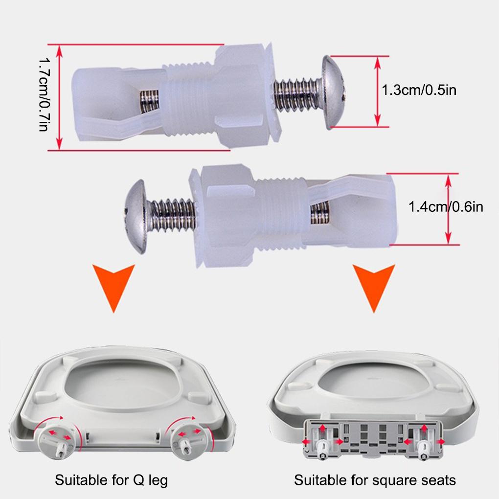 Крышка сиденья унитаза Болты из нержавеющей стали Верхнее крепление Распорные винты Гайка Отверстие для фиксации Мебельная модифицированная фурнитура