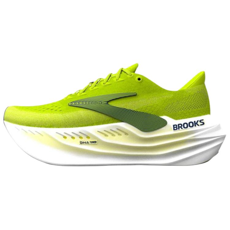 Brooks Glycerin Max Лайм Темно-синий Пион Мужские Кроссовки Желтый Белый 110447-1D-303