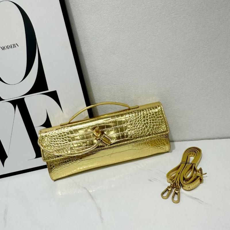 Hand-woven Bag, Hardware Lock, Dinner Bag, High-end Shoulder Bag, Women's Underarm Clutch Bag