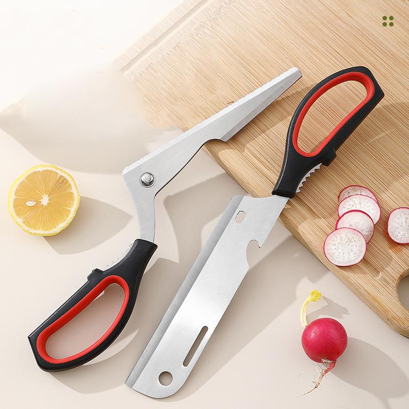 Съемные бытовые кухонные большие ножницы из нержавеющей стали, мощные уличные ножницы для кемпинга, резак для барбекю, многофункциональные инструменты для барбекю