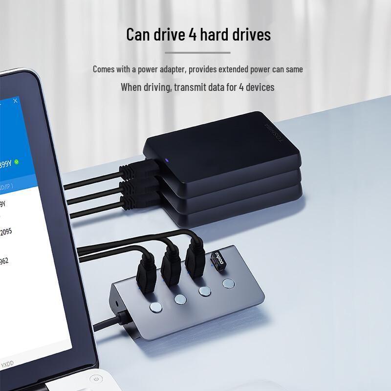Высокоскоростной USB 3.0 концентратор с индивидуальными переключателями
