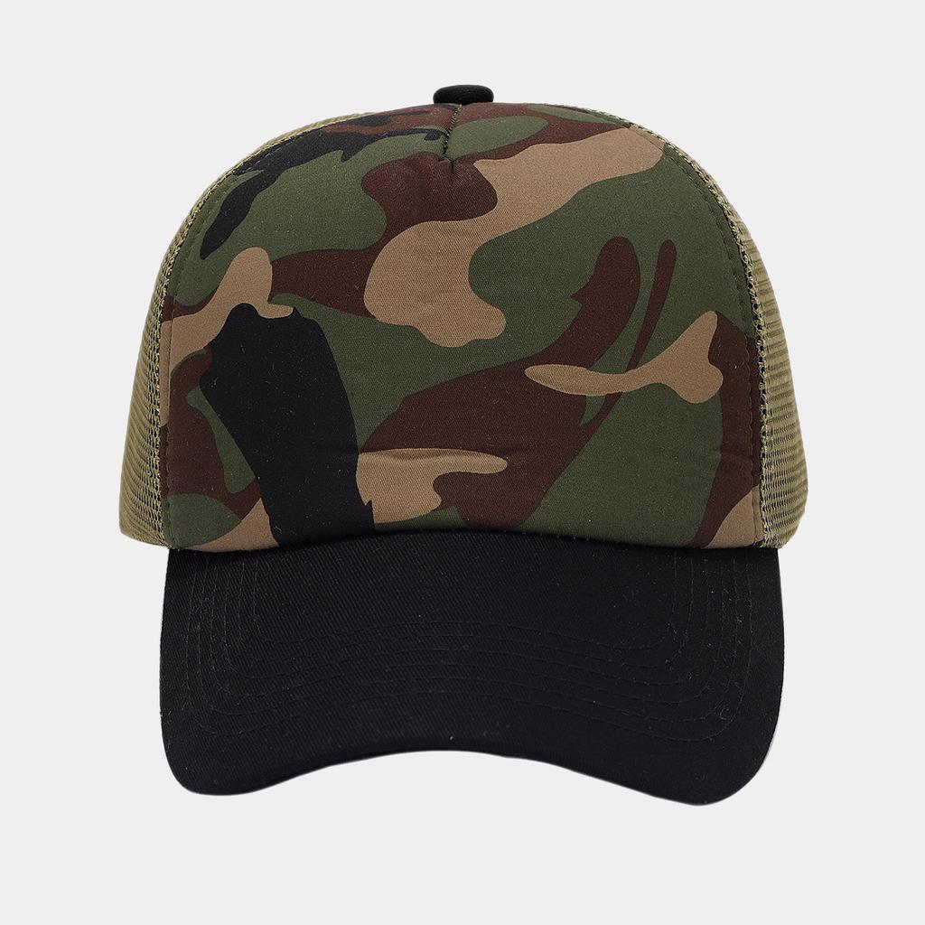 High Quality Low MOQ 5 Panel Unisex Blank Trucker Hats Cotton Fabric Adjustable Size Curved Brim Mesh Baseball Trucker Cap