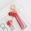 Holder Simulation Fruit Interior Accessories Keyrings Strawberry Keychain Jewelry Gift Bell KeyRing