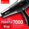Мощный фен с горячим и холодным режимом, 2000 Вт, безопасный для использования дома и в салонах красоты