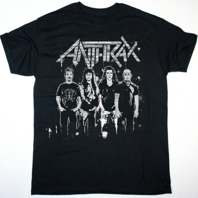 Anthrax Band T-Shirt Tops Tee S-234XL Black Shirt Band Short Sleeve Member Music