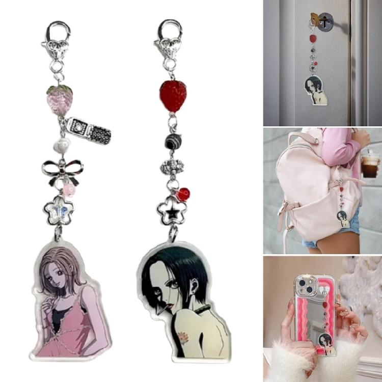Аксессуар для телефона из акрилового сплава, Мобильная цепочка-украшение, Легко носить, Шарм, Подвеска для сумки для модной молодежи
