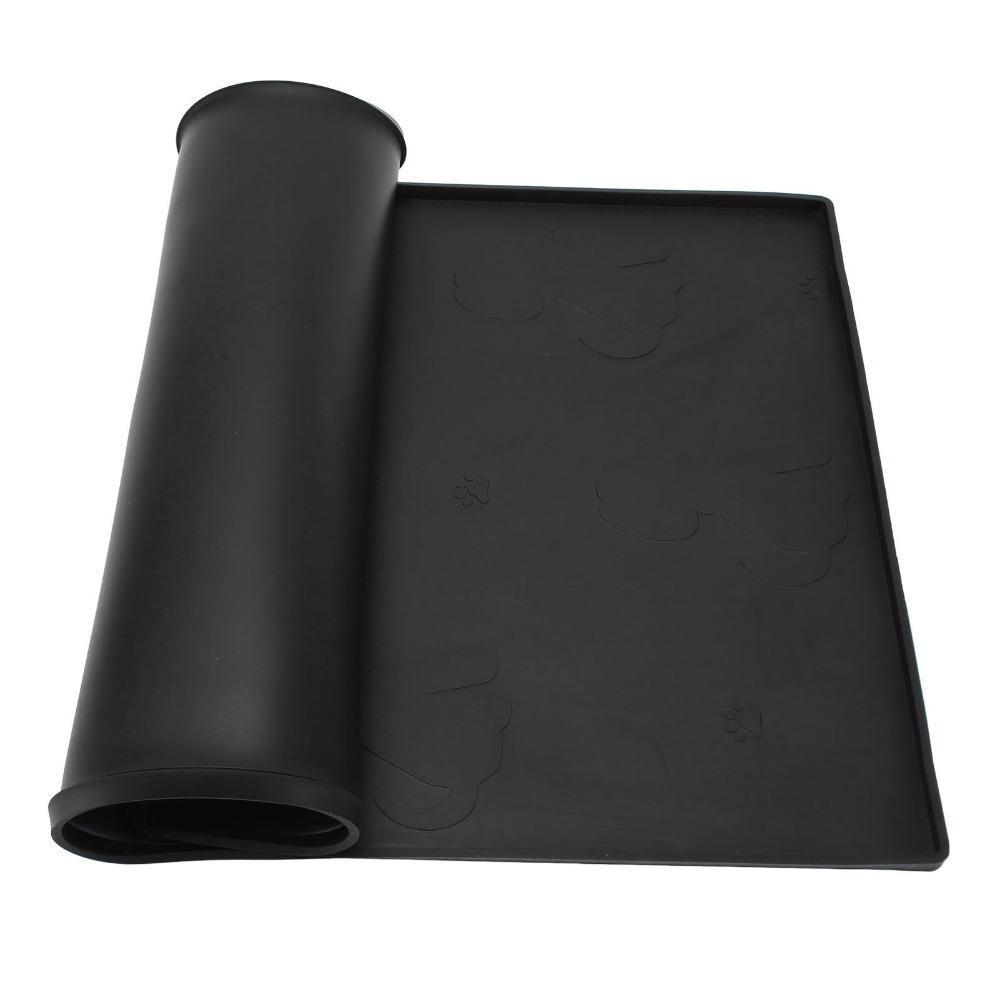 Silicone Dog Food Mat Small Animal printed Pet Placemat Pet Feeding Mat Indoor Pet Feeding