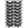 Effect Wispies Fluffy Full Volume Thick Eye Lash Extension False Eyelashes 25MM Lashes 4D Mink