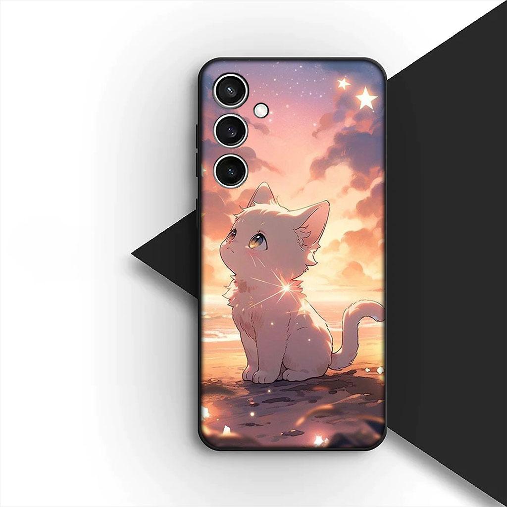 Чехол для телефона для Huawei P30 P20 Mate 20 Lite Pro Y7 Y6P Y7A 2019 Nova 5T 3I Funda Корпус Мягкий чехол Мультяшный кот Мяу Котёнок