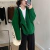 Ленивый ветер корейская версия свитер кардиган куртка женская одежда осень и зима 2024 новый дизайн нишевый вязаный свитер женский топ