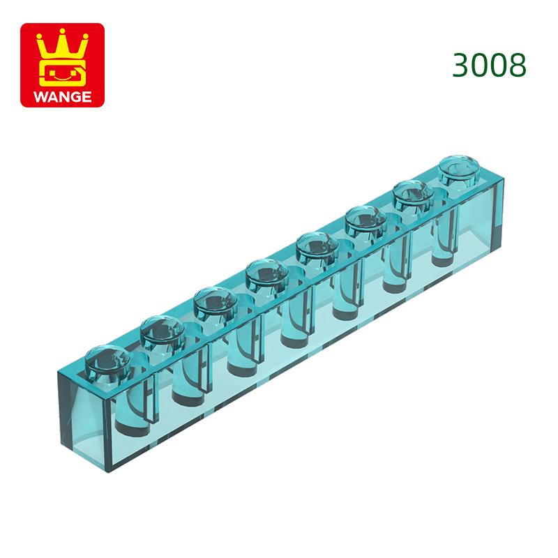Нетоксичный 33 шт./лот 3008 1x8 Строительный блок с высоким отверстием Moc Базовые классические детали Кирпичные аксессуары Совместимы с DIY Детские игрушки Подарочная коробка
