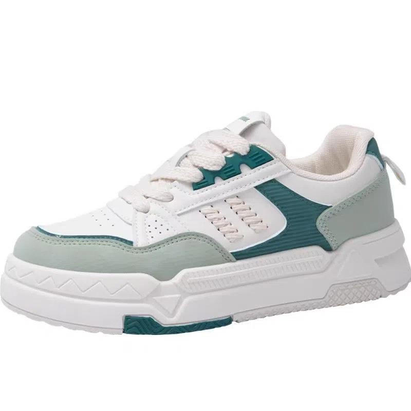 2025 весна новая трендовая парусиновая обувь универсальная маленькая белая обувь модная женская обувь на толстой подошве повседневная спортивная обувь 618