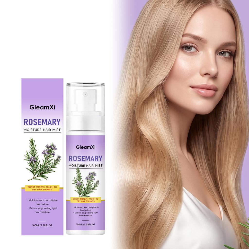 GleamXi Rosemary Hair Spray Smooth Shine Nourish Dry Hair Refreshing Fragrance Treatment
