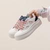 Women's Sneaker Chunky Platform Spring Summer Board Shoe Lace-up Color Blocking Women Shoes Casual Round Toe Casual Sport Tennis
