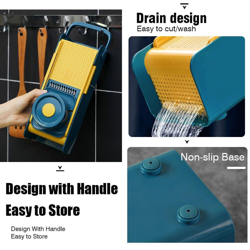 Овощерезка 6 в 1, многофункциональная картофелечистка для фруктов, терка для моркови с корзиной, резак для Zester, кухонные аксессуары, набор инструментов