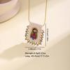 Cartoon Design Catholic Necklace Mini Size Virgin Mary Pendant Necklace  for Men and Women