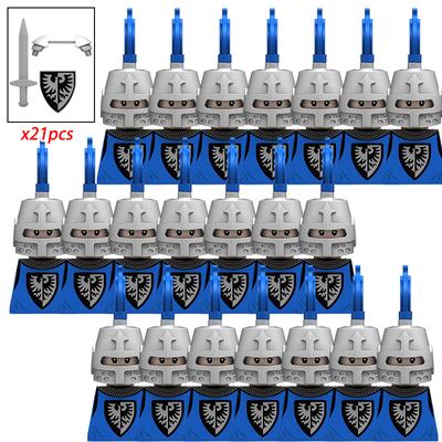 MOC Средневековье Рыцари Солдаты Крестоносцы Римские Спартанские Воины Фигурки Экшн Строительные Блоки Кирпичики детские Игрушки подарки