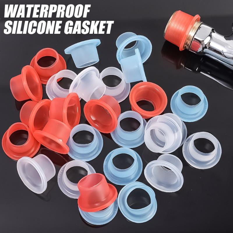 Faucet Leak-proof Sealing Gasket Valve Threaded Pipe Hose Silicone Sheet Washer Seal O Ring for Plumbing Plug Prevent Leakage