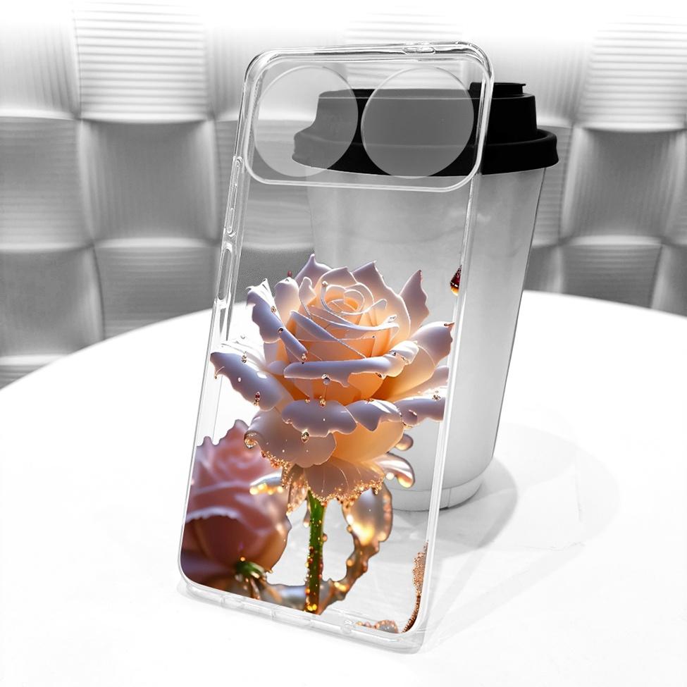 Прозрачный чехол-крышка для Huawei Nova 15 Pro, милый котик, модные цветы, роскошный окрашенный корпус для Huawei KLE-AL00U