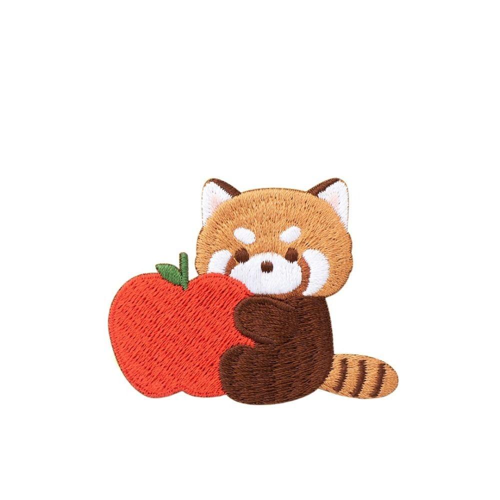 Clothing Accesories Lesser Panda Red Panda Patches Self-adhesive Cartoon Clothes Appliques Cute DIY Clothes Sticker Hairclip