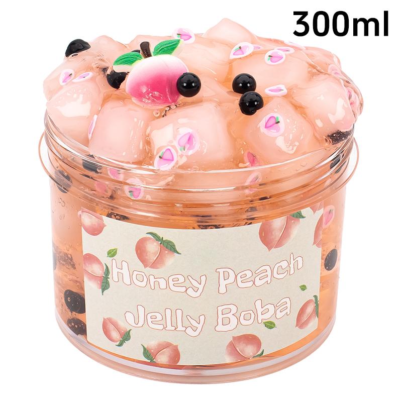 Большой набор Crystal Slime 70/300 мл Фруктовое желе Боба Прозрачный Хрустящий Слайм Яркая Многоцветная Нелипкая Глина для Детей Снятие Стресса