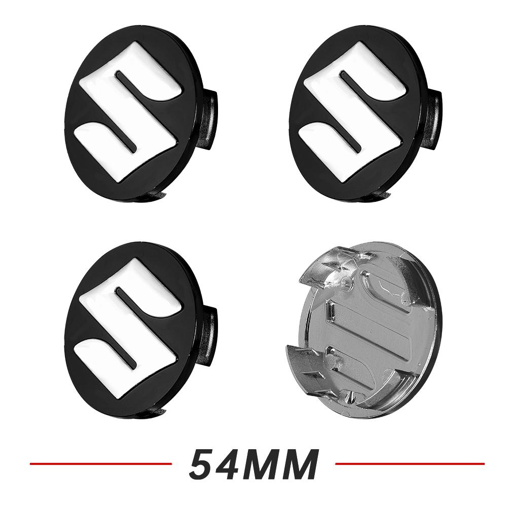 4Pcs 54mm 58mm Car Wheel Center Hub Cap For Suzuki Grand Vitara Baleno SX4 Swift Jimny IGNIS Samurai Rim Cover Sticker Accessory