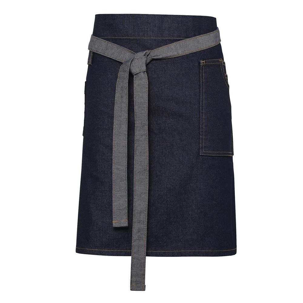 Premier Division Waxed Look Denim Waist Apron