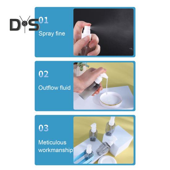 4 шт./набор 50 мл дорожный многоразовый флакон портативный герметичный многоразовый лосьон шампунь косметический пресс-спрей диспенсер бутылка пустой контейнер для туалетных принадлежностей