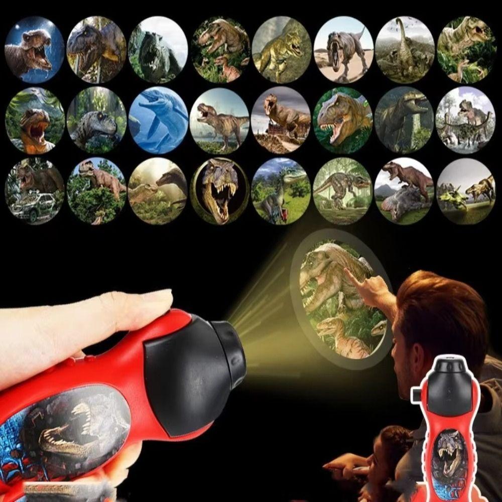 Plastic Animal Pattern Torch Projector Dinosaur Shark Flashlight Projector Friends Birthday Gifts