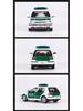 НОД 1:64 Модель автомобиля из сплава Volkswagen Golf MK4 GTI Юбилейное издание, 2-дверная и 4-дверная симуляция.
