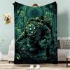 Bioshock Rapture Throw Lightweight 240g Flannel Blanket Soft Skin-friendly for Summer Cooling