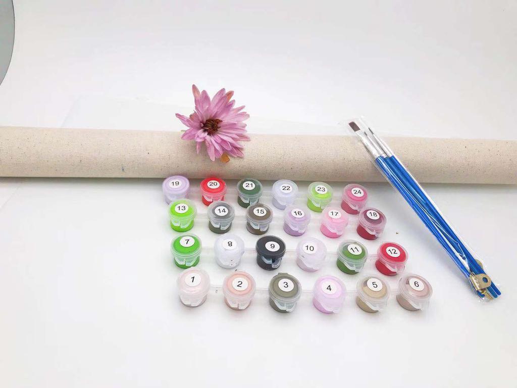 Романтический город Ночь DIY Картина по номерам Абстрактная картина Современная настенная живопись на холсте Подарок