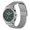 Авторизованный дистрибьютор Ice Watch Solar Watch 023796 Серебристо-зеленые сетчатые средние часы с солнечной зарядкой, секонд-хенд, водонепроницаемые [Ice-watch] Мужские [ICE steel]