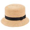 Hat Corta Raffia Bucket Long Foldable (Tanaka Shop) Hat, Brim, Hat, Men's, Women's, Summer, Raffia, UK-H129